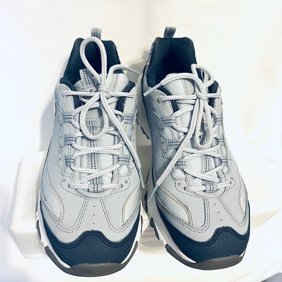 Skechers D' Lites Air Cooled Memory Foam Sneakers-Sz. 9 1/2-Two Tone Blue/Peach - Picture 8 of 16